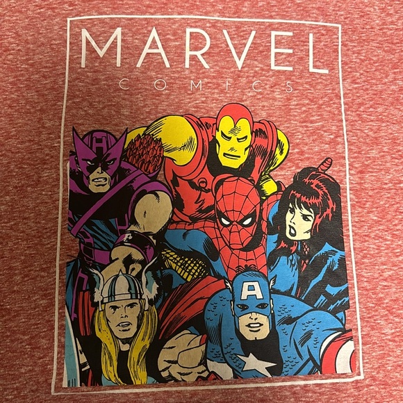 Marvel Comics Women’s XL V-Neck Short Sleeve Lightweight Graphic T-Shirt - Picture 4 of 4